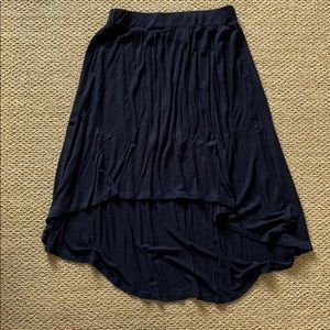 Black High-Low Skirt